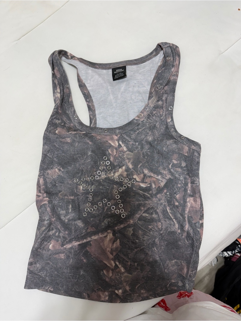 Star Grommet Tank Top -  Camouflage
